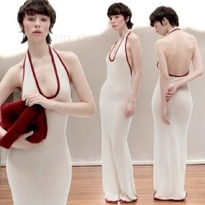 AYA MUSE NWT UMBRA DRESS - WHITE PAPRIKA